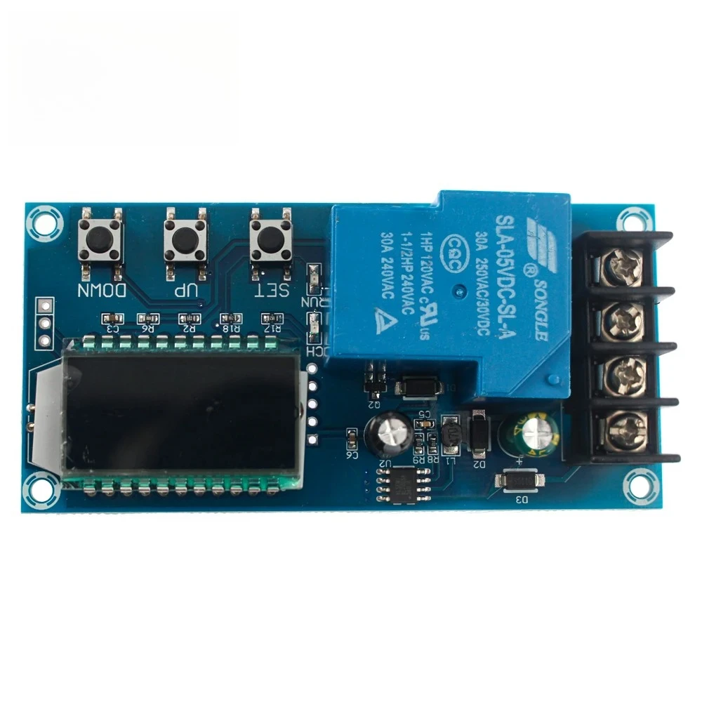 XY-L30A DC 6-60V 30A Battery Charger Control Module LCD Display Protection Board with Timer Switch for Storage/lithium Battery