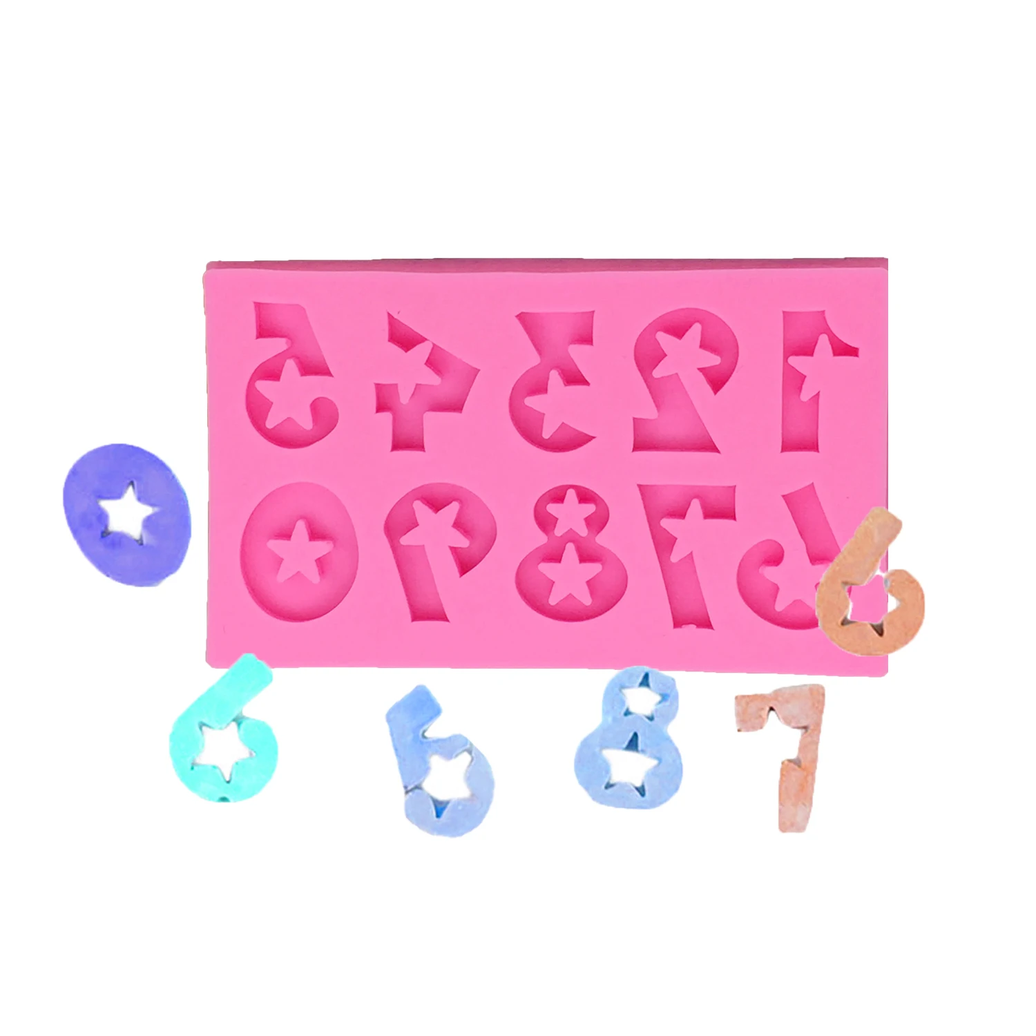 

Letters and Numbers Molds Fondant Chocolate Silicone Molds For Kitchen Baking Tool