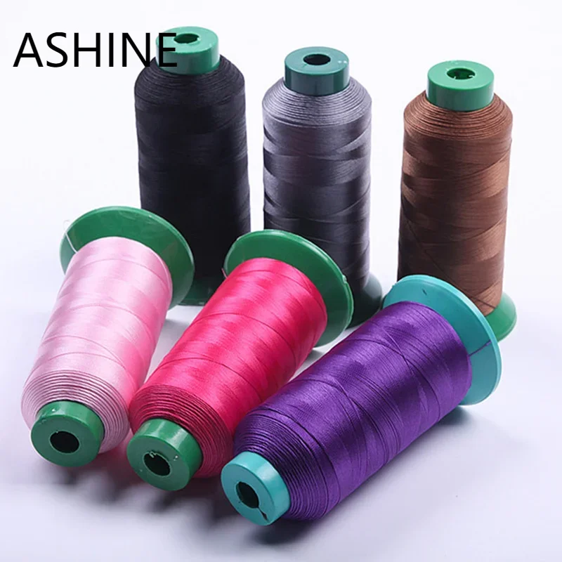 UV resistant High Tenacity Nylon Sewing Thread 210D/3 Handmade Machine Industrial Jeans ,Denim Leather Thread 2400 meter /roll