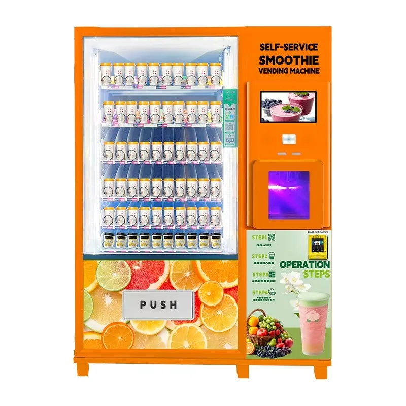Customized Smart Smoothie Vending Machine for Cinema Theater High Traffic Locations 24H Self Service