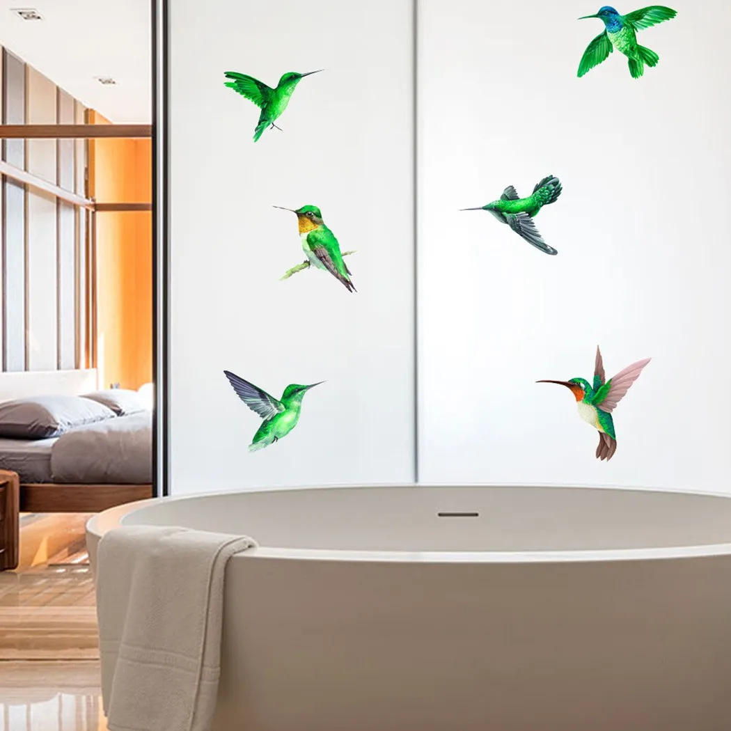 Glass Stickers Set Sticker Accessories Anti-bird Anti-collision Decor Decorations Electrostatic Stickers Bathroom