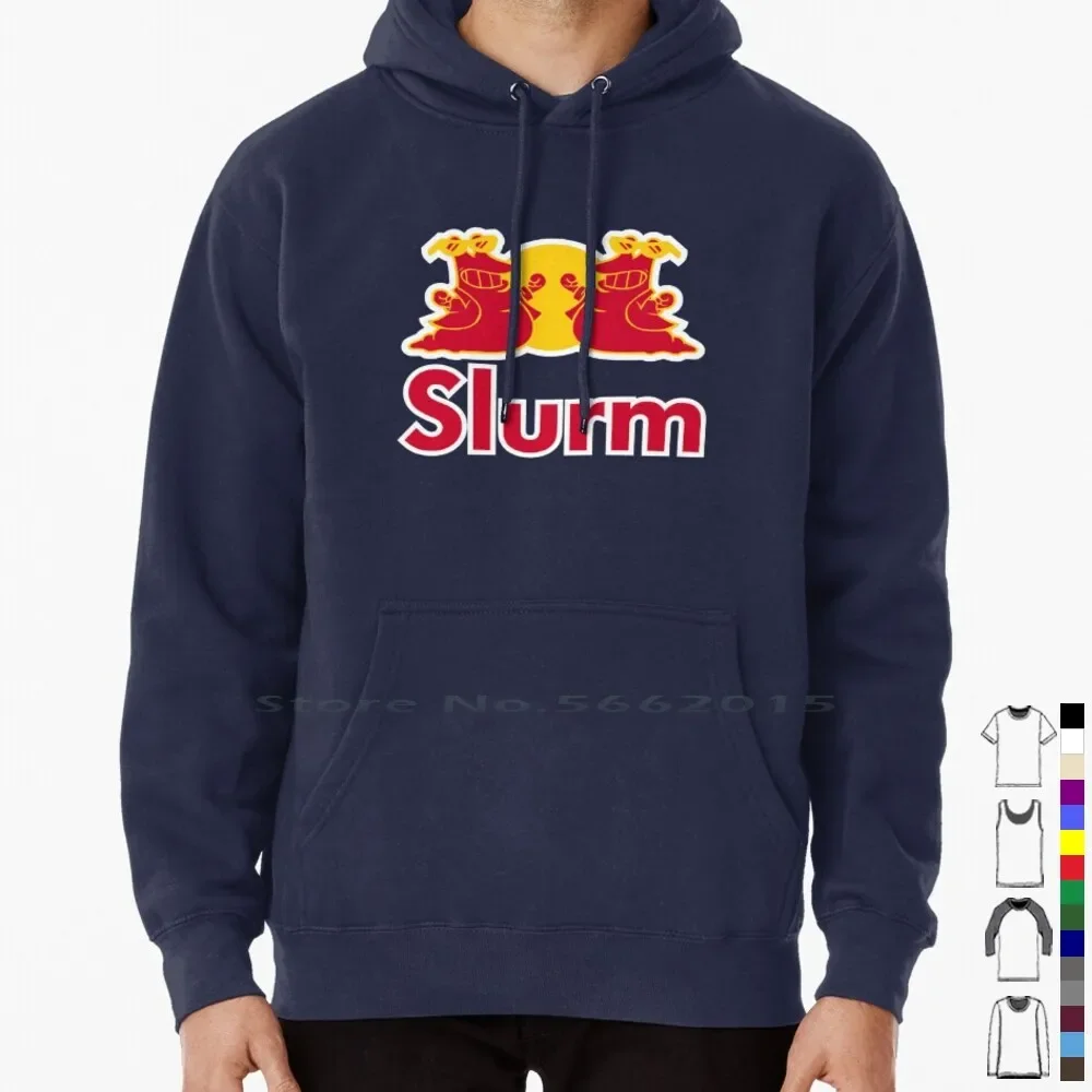 تي شيرت مشروب الطاقة Slurm ، القطن ، غير لامع Groening ، Bendeerr ، فراي ليلا ، شعار المزج ، Se7te الكوميك