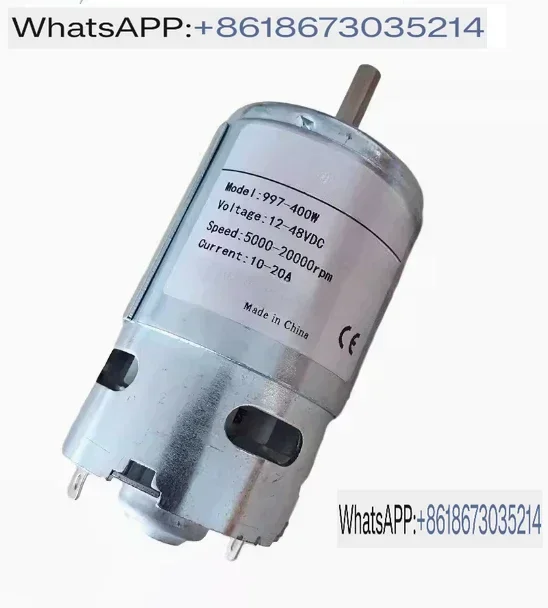 997 Powerful DC Motor Input Voltage DC12-48V High Speed Motor Silent Ball Bearing Motor 997 High Speed  5000~20000RPM