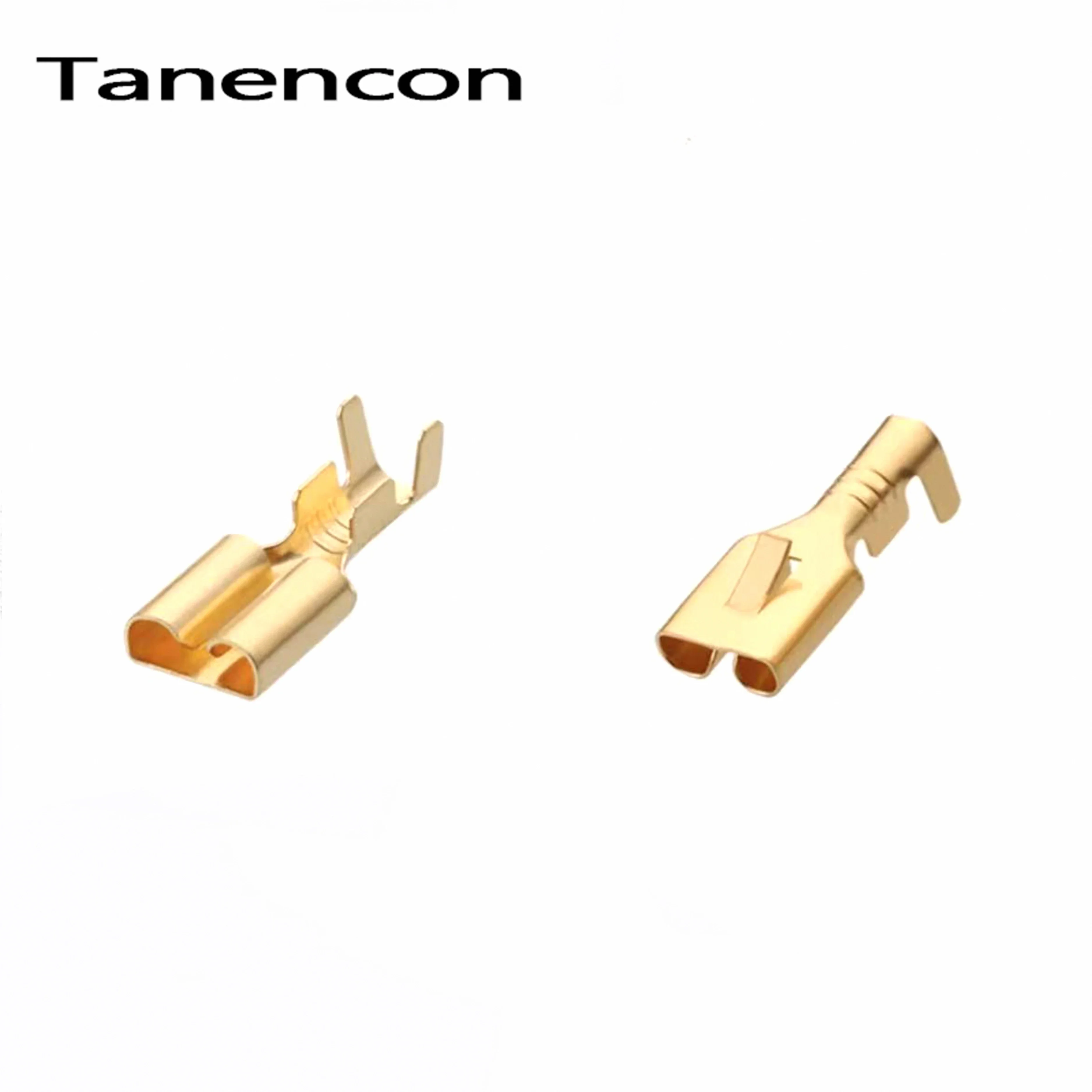 50/200/500 Pcs Automobile 6.3 high current plug terminal cold crimping plug-in male female terminals DJ623-E6.3B DJ611-E6.3B