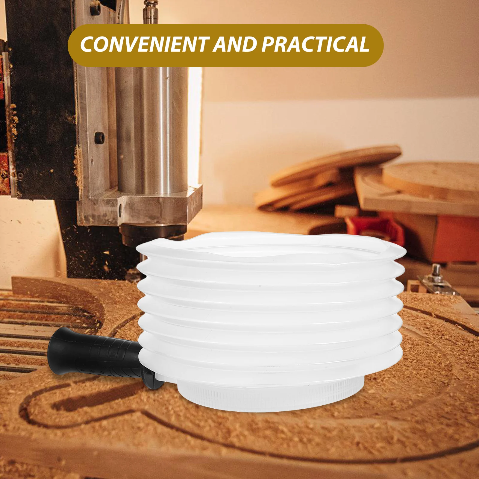 Drill Dust Bowl Hole Collection 160mm Elastic Seal Cover for Drilling Dust Control Home Industrial Use Hole Saw Cover