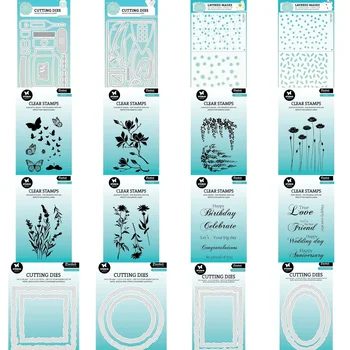 Lotus Butterfly bandaż samoprzylepny 2024 nowy wrzesień stemple szablony dekoracja do scrapbookingu rzemiosło Diy Album