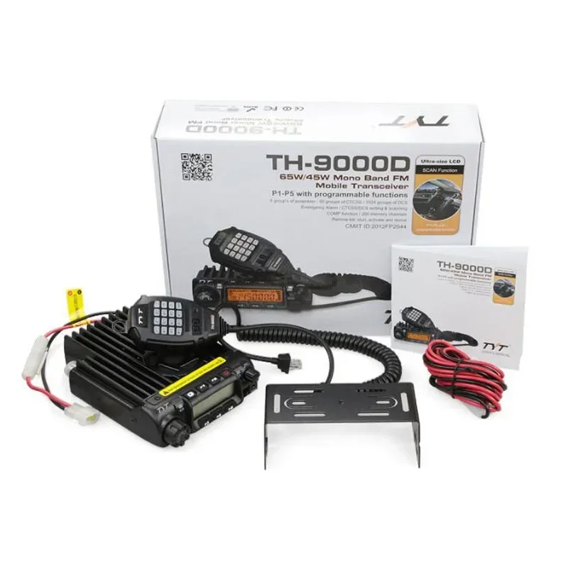 TYT TH-9000D CB راديو VHF 136-174Mhz/UHF 400-490Mhz/220-260MHz TH9000D 60W/45W مركبة سيارة جهاز الإرسال والاستقبال المتكلم شحن مجاني