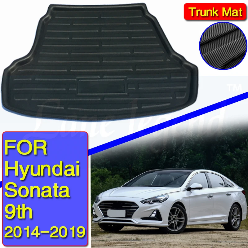 Car Rear Boot Cargo Liner Tray Trunk Floor Carpet Mats Carpets Pad Anti-dirty For Hyundai Sonata 2015 2016 2017 2018 2019 Sedan