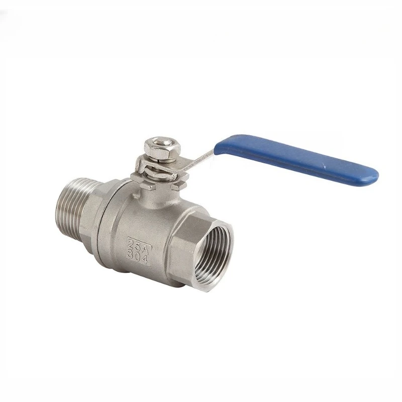 

Female thread to external wire quick connection 304 stainless steel two-piece ball valve with lock 4 points 6 points two-piece