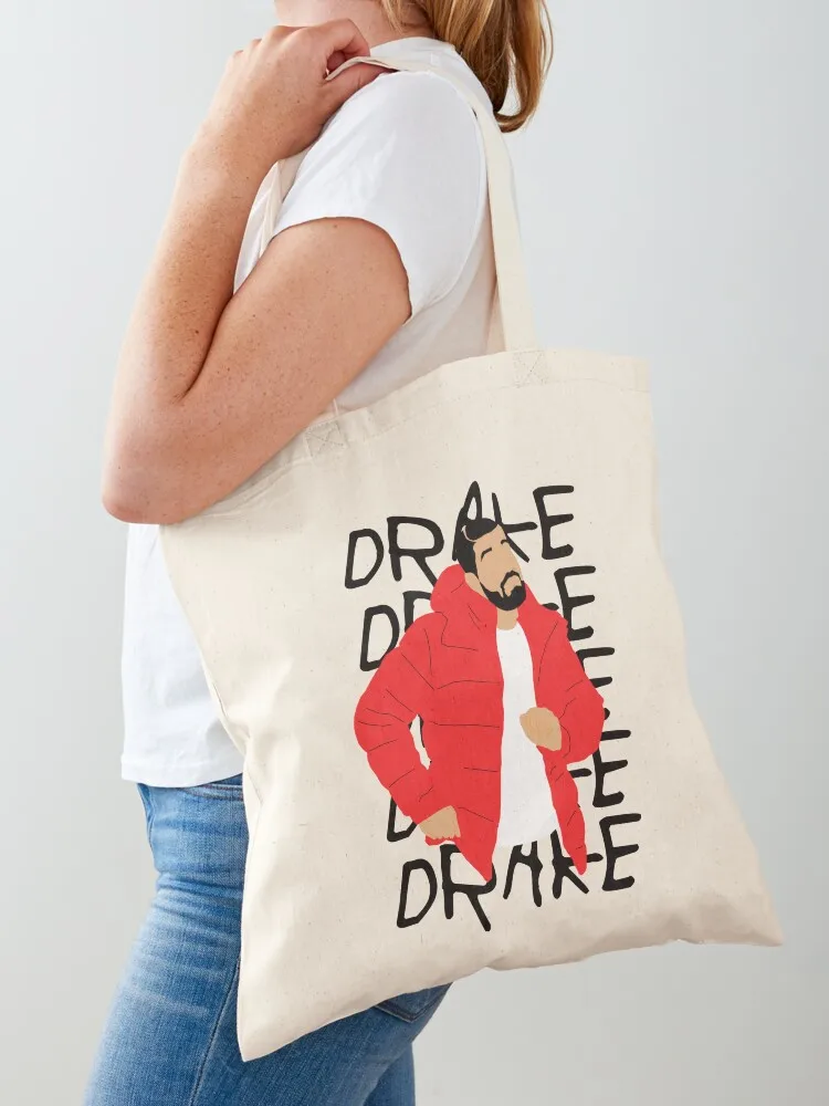 Illustration Drake Tote Bag Handbags women supermarket folding bag Cloth bags