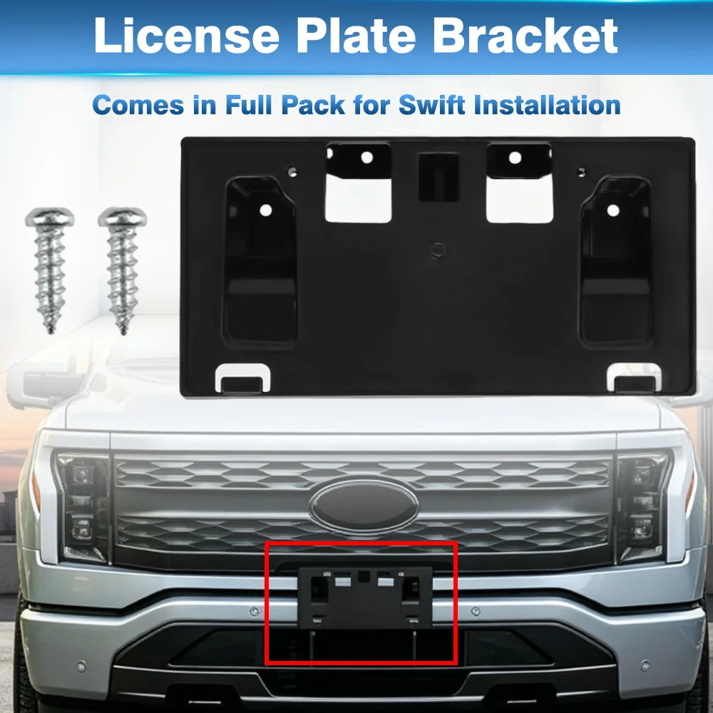 for-ford-f-150-lightning-ev-models-2022-2025-us-version-car-front-license-plate-bracket-nl3z17a385aa-fo1068197-191275900994