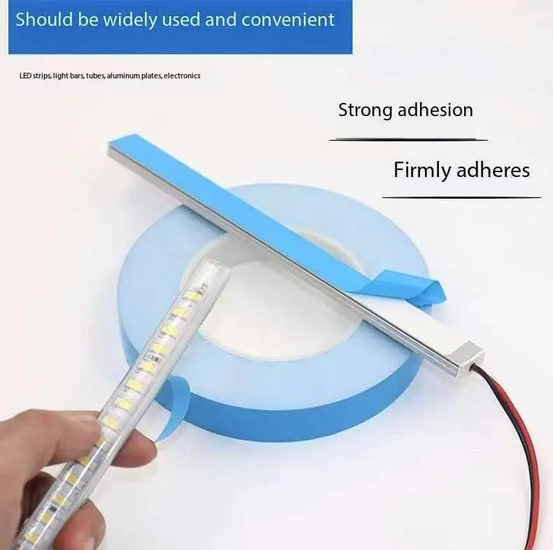 Double-sided adhesive thermal conductive LED strip mold aluminum substrate heat dissipation blue high-temperature resistant tape