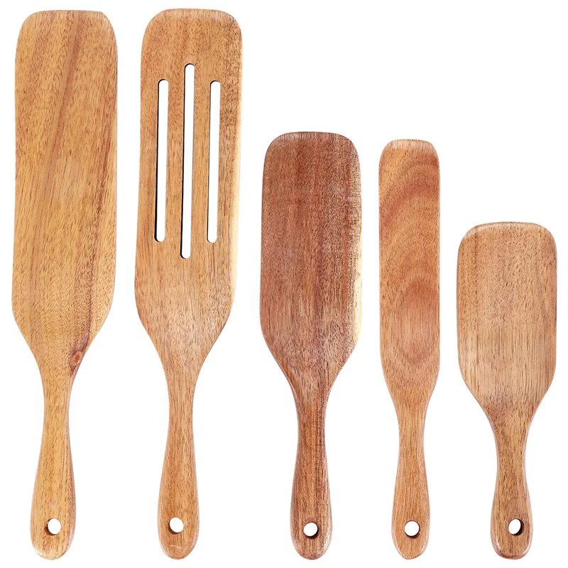【Fast Delivery】Handmade Premium Wooden Spurtle Set Spurtles Kitchen Tools Heat Resistant Non Stick Scottish Spurtle Set