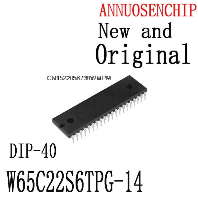 10PCS W65C22S6TPG W65C22 DIP-40 IC in stock!  W65C22S6TPG-14