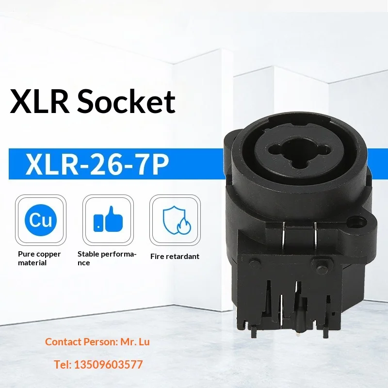 XLR Jack Combo Audio Socket 3-Pin Male Female Neutrik Style Connector for Microphone Stage Equipment
