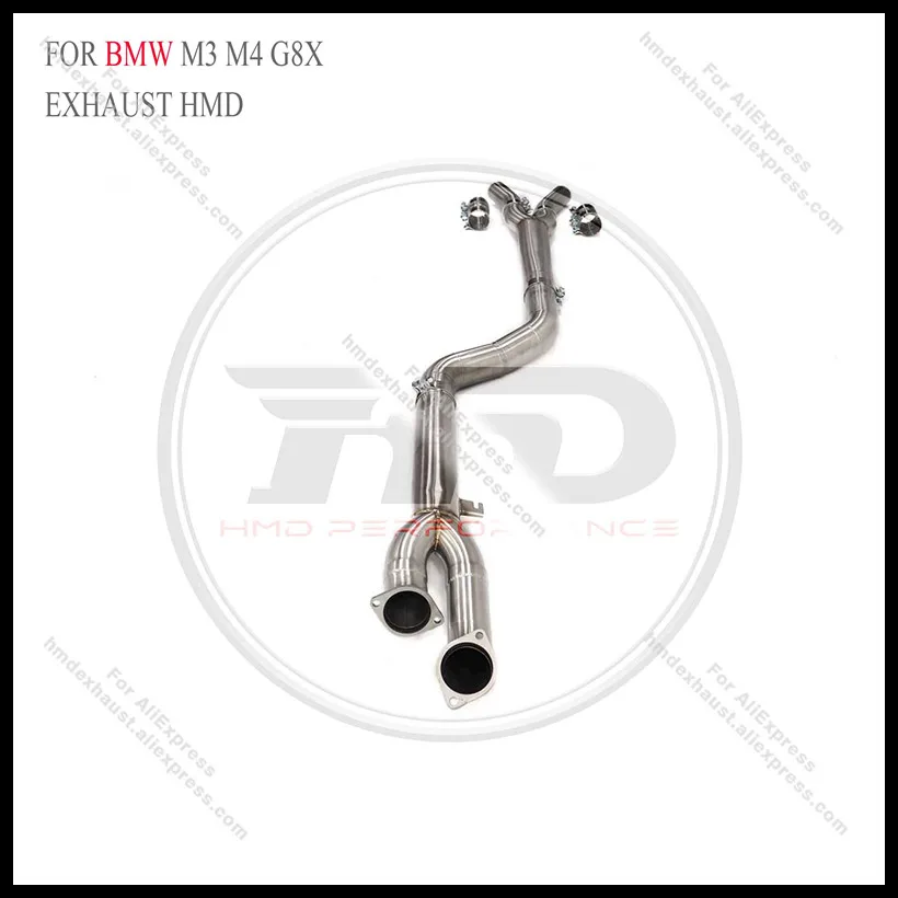 

HMD Exhaust Middle Pipe For BMW M3/M4 G80/G8X G83 G82 3.0T 2021-2023 Racing Sport Car Exhaust Pipe