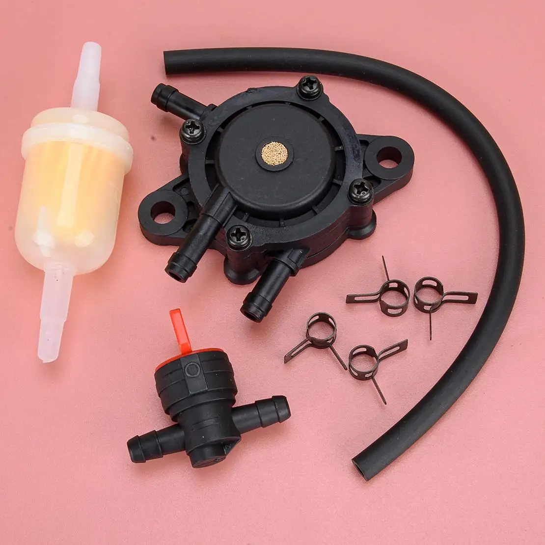 Fuel Pump Filter Valve Kits Fit for John Deere L120 L118 LA120 LA130 LA140 LA145 LA150 X125 X145 Z235 Z245 Z255 Z425 D100 D110