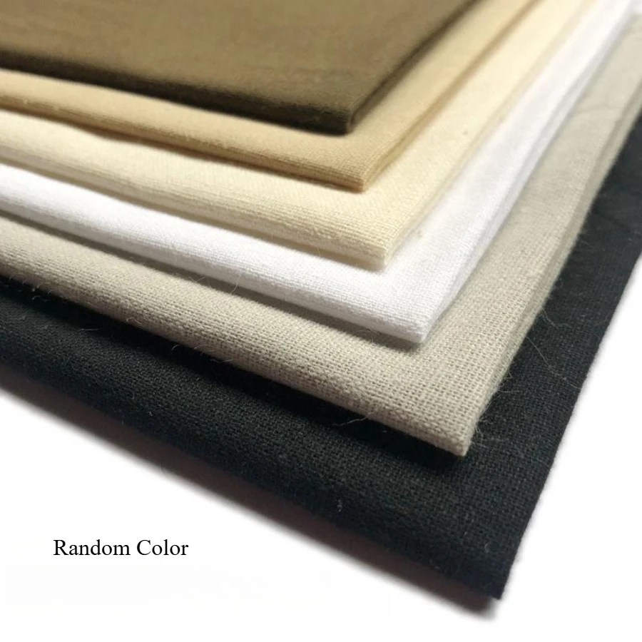 قطع صغيرة من نسيج القطن بلون سادة يمكنك صنعها بنفسك ملابس دمى من القماش المرقعة باللون الأبيض والأحمر والأسود قطع صغيرة كاملة