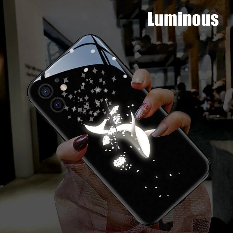 

Whale Luminous Phone Case for OPPO Reno4 Reno5 Reno6 Reno7 Reno8 Find X5 Pro Plus SE Glowing Rhythm Pick Up Nightclub Accessory