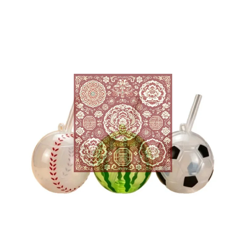 Vaso de fútbol con pajita sellada, botella de agua de fútbol con pajita de 500ml, vaso de plástico con forma de balón de fútbol, vaso deportivo para bebidas para el juego