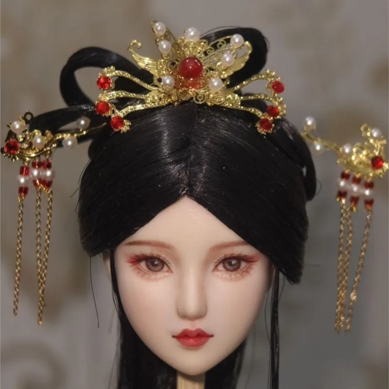 

2025 New Ancient Costume Doll Headwear Accessories Creative Children's Doll Ancient Style Tassel Headwear Doll Accessories LI340