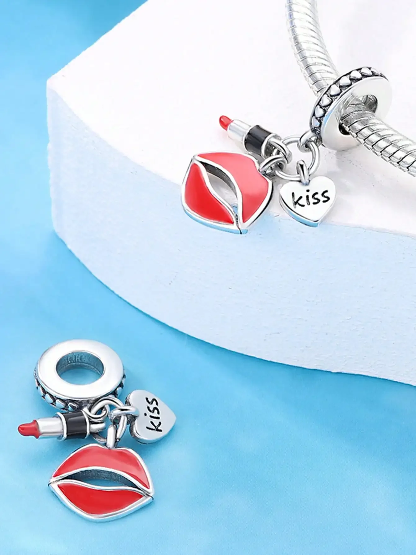 سحر بلاتا الحب ممرضة الإسعافات الأولية الخرز ل سحر 925 الأصلي خرز سوار صنع المجوهرات هدية المرأة #5