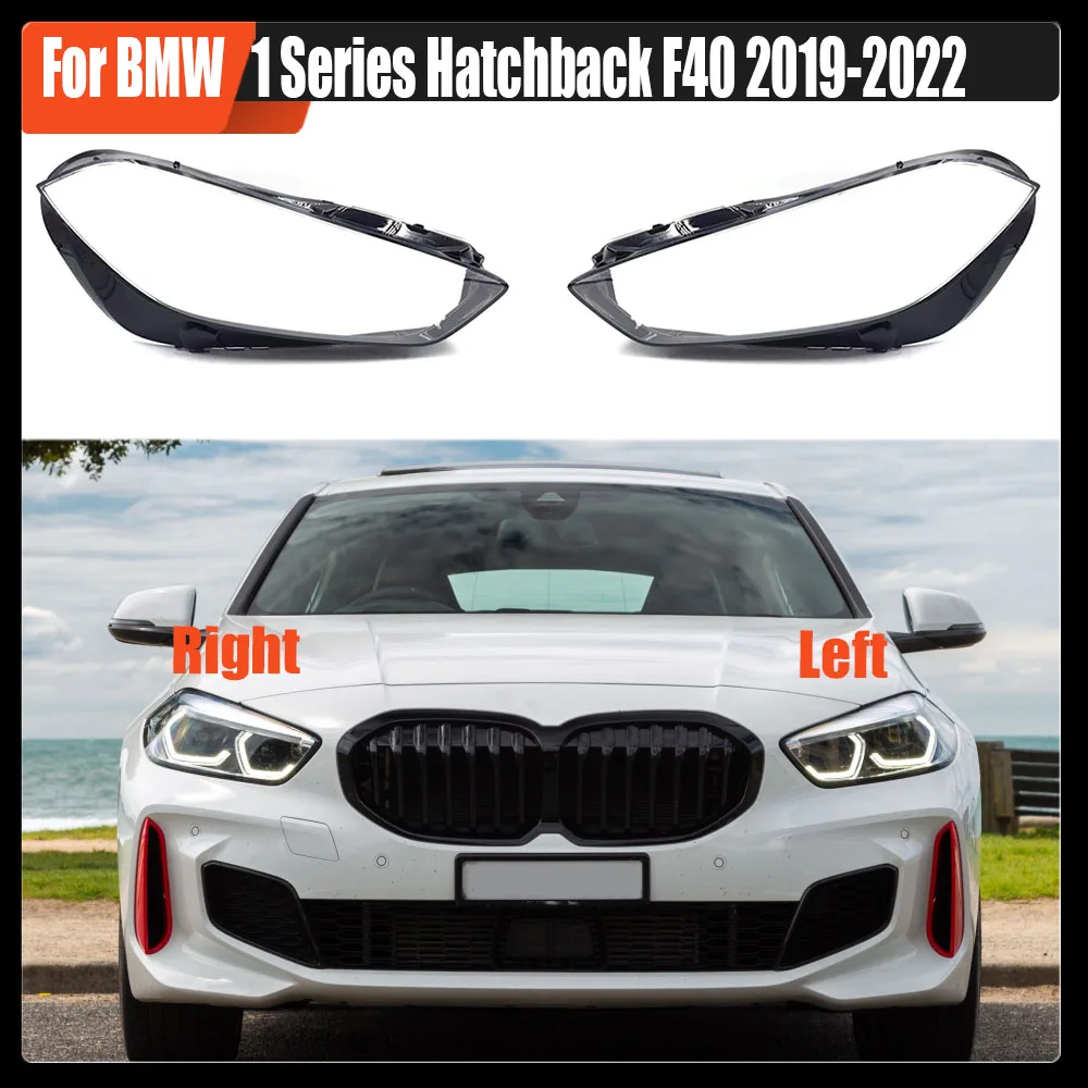 Für BMW 1 Serie Fließheck F40 2019-2022 Lampe Schatten Scheinwerfer Shell Transparent Lampenschirm Scheinwerfer Abdeckung Objektiv Plexiglas