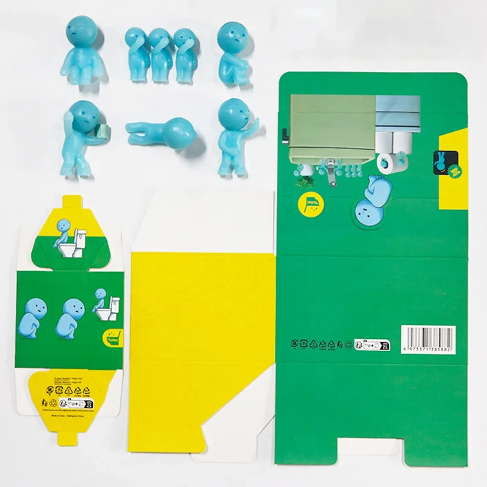 Meistverkaufte Smiski Hippers Mini Blind Box - Schlafzimmer-Fitness-Thema | Leuchtende Puppen-Ornamente | Ideales Geschenk für Liebhaber von Wohnraumdekoration – Detail 4