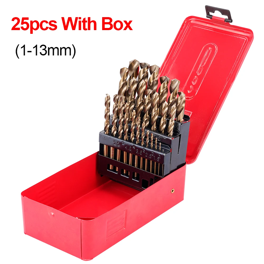 Hohe Quatity HSS-Co M35 Kobalt Gerade Schaft Twist Bohrer Power Werkzeug Zubehör Für Metall Edelstahl Bohren