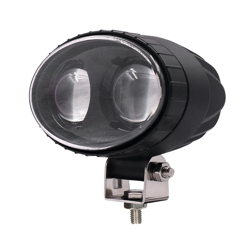 30W DC 10-80V Industrial Vehicles LED Safety Warning Light Blue Red Zones Work Straight Line/Spot Light for Forklift 1-Year