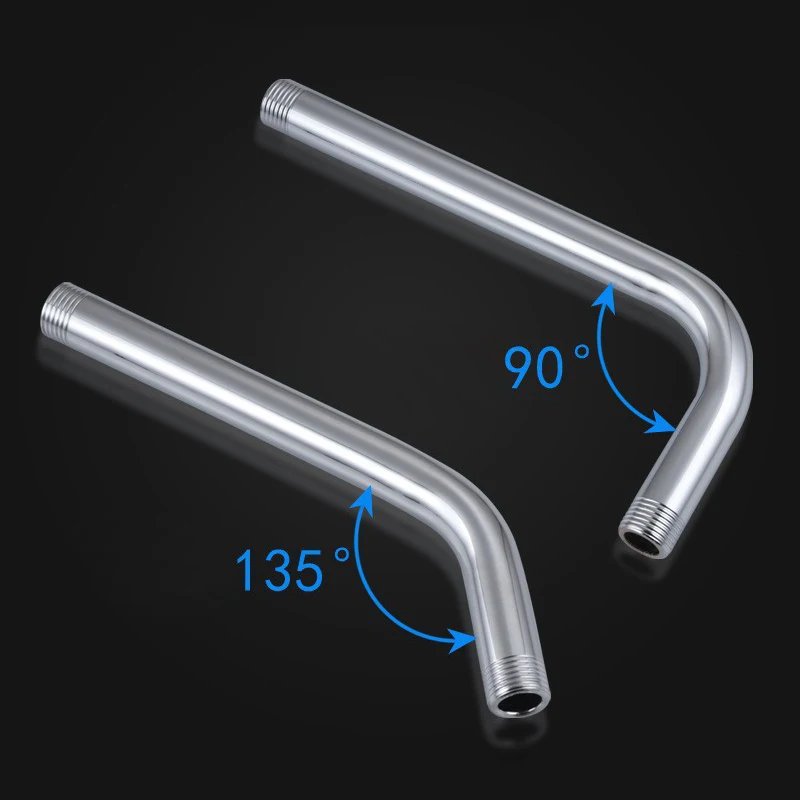 1PC Wall Shower Arm Rust Proof Shower Head Extension Pipe Stainless Steel Arm Bracket Bathroom Home Accessories