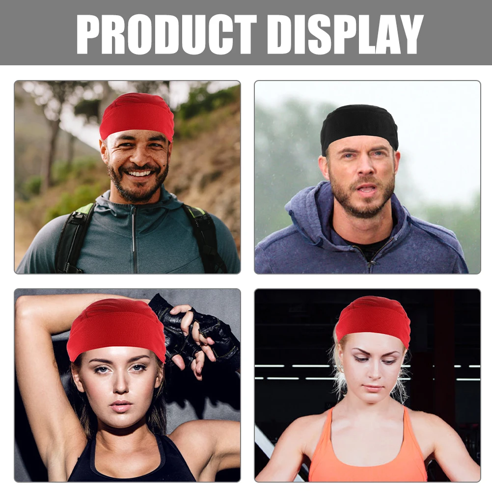 

2pcs Breathable Cycling Liner Unisex Bike Hair Caps Lightweight Sweat Absorbing Head Protector Wave Caps For Men Women