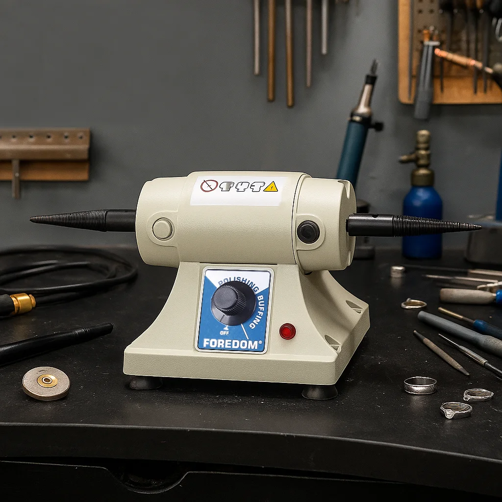 Foredom Jewelry Polishing Machine Adjustable Speed Bench Lathe Tool Kit Rotary Flex Shaft for Jade Metal Amber