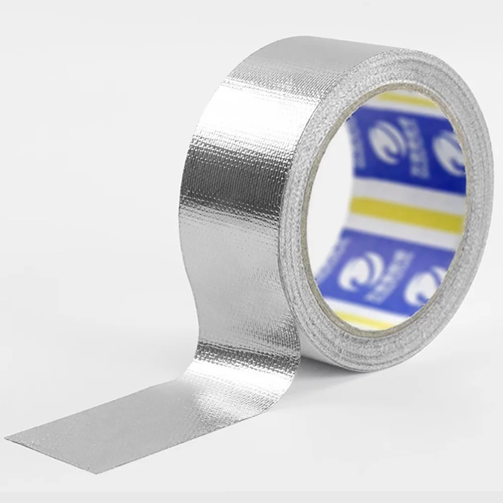 Glass Fiber Cloth Aluminum Foil Tape Heat Insulation Thickening Kitchen Range Hood Flame Retardant High Temperature Resistant