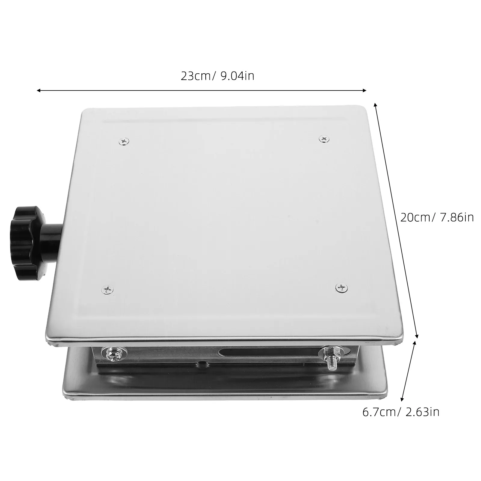 Adjustable Stainless Steel Laboratory Lift Stand 200x200mm Scissor Jack Platform Table Lifting Jack Manual Lift Stand