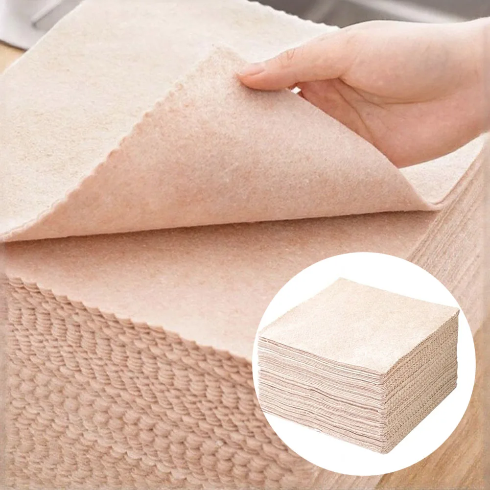 Biodegradable Loofah Dishcloth for Dishes Appliances Countertops and Produce For Cleaning Yellow 20x20cm 25x25cm