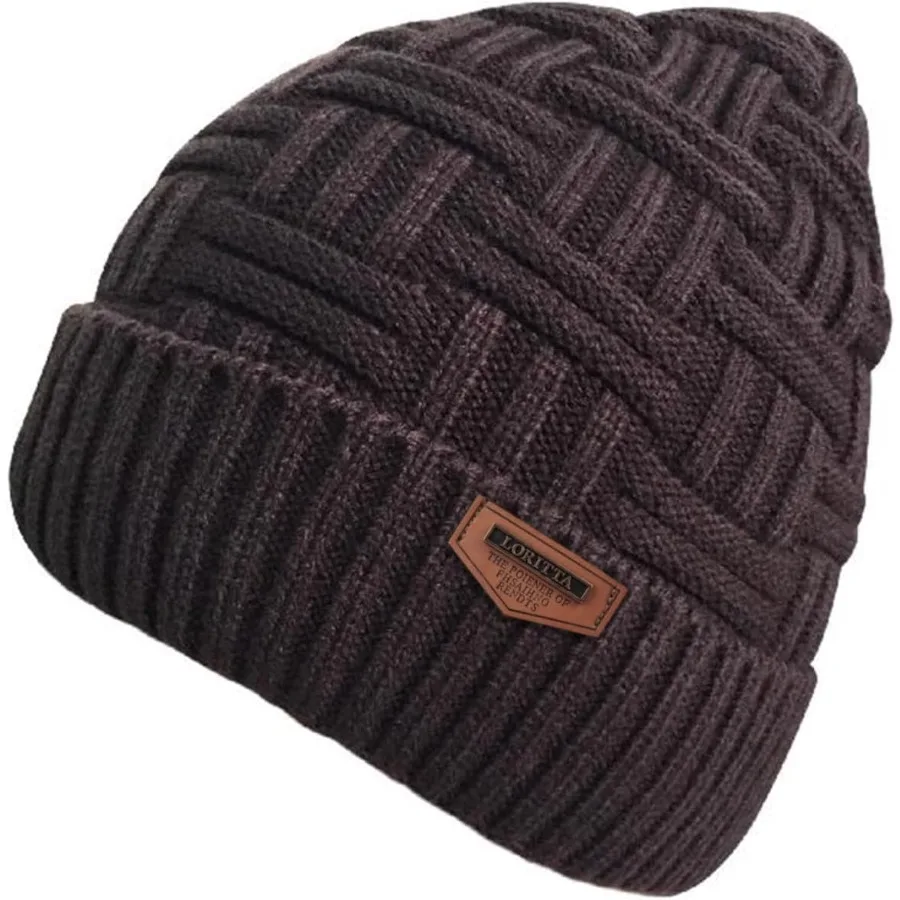 

Loritta Winter Hat Warm Knitted Thick Baggy Slouchy Beanie Skull Cap for Men