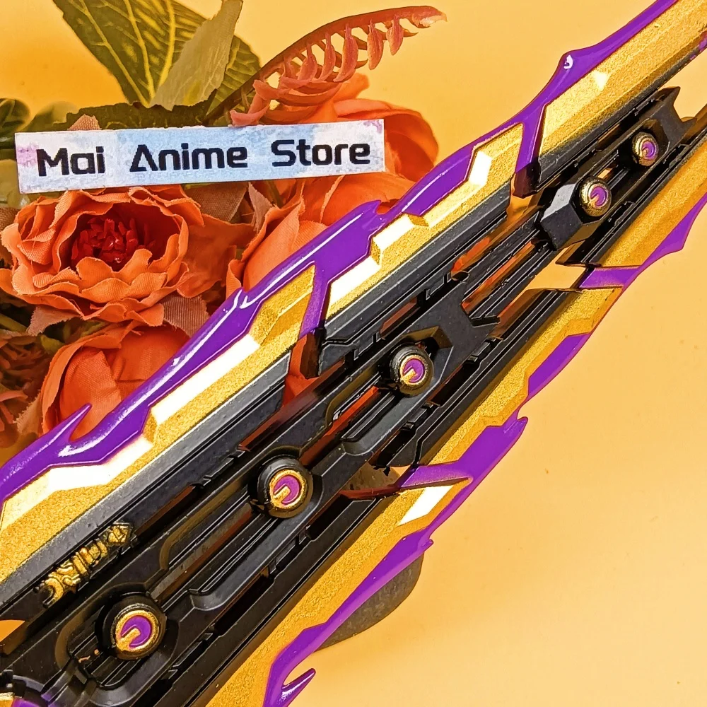 11.2 بوصة لعبة Valorant كاتانا معدن حقيقي كاتانا الساموراي صابر الصلب النينجا شفرة سكين أنيمي تأثيري الدعامة السيف لعبة غير حادة هدية #2