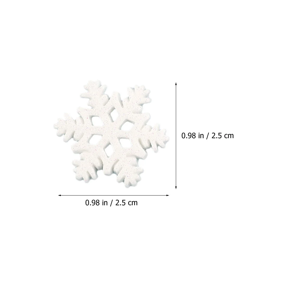

50Pcs Resin Snowflakes Christmas Themed Snowflake Decors Decor Craft Making Material Hat Clothes Headband