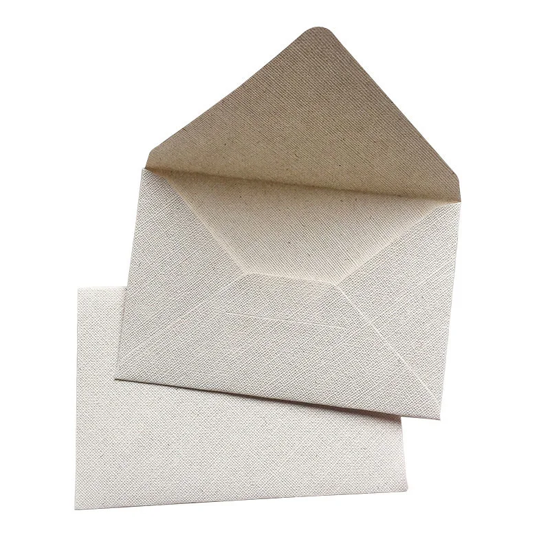 10pcs/lot Retro Hemp Texture Envelope Blank For Wedding Party Invitation Greeting Cards Gift Envelopes Customized