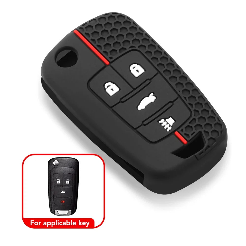 Silicone Car Key Cases Protector Cover For Chevrolet Cruze Impala Camaro Garna Equinox Volt Yakista AVEO Impala GMC Terrain