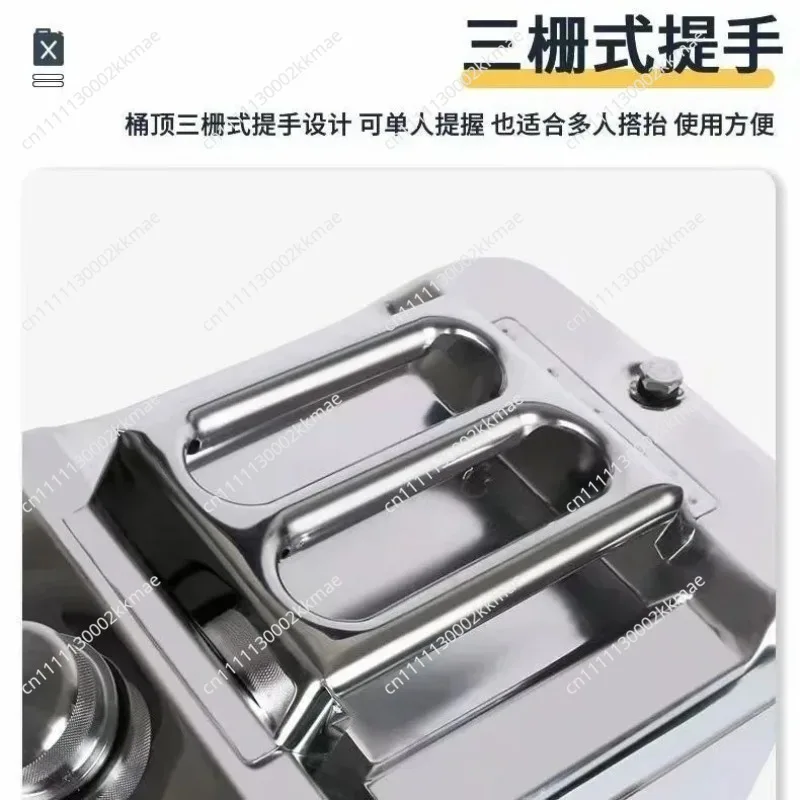 Durable 10L Litres 201 Stainless Steel Fuel Tank Petrol Storage Oil Jerrycan Gas Can Car Motorcycle Truck Car
