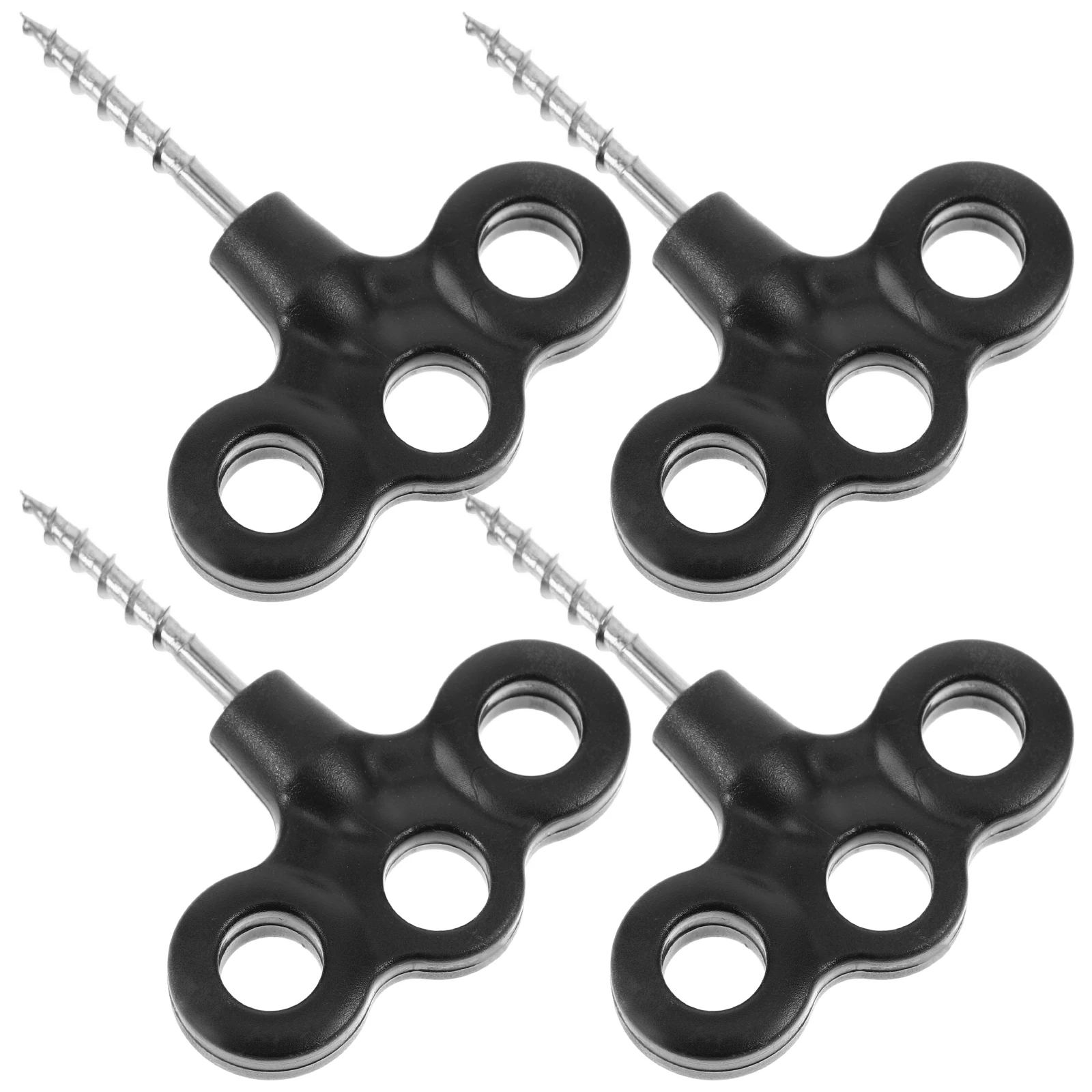 

4 Pcs Tent Pegs Plastic Ground Stakes Music Camping Accessories Light Weight Travel