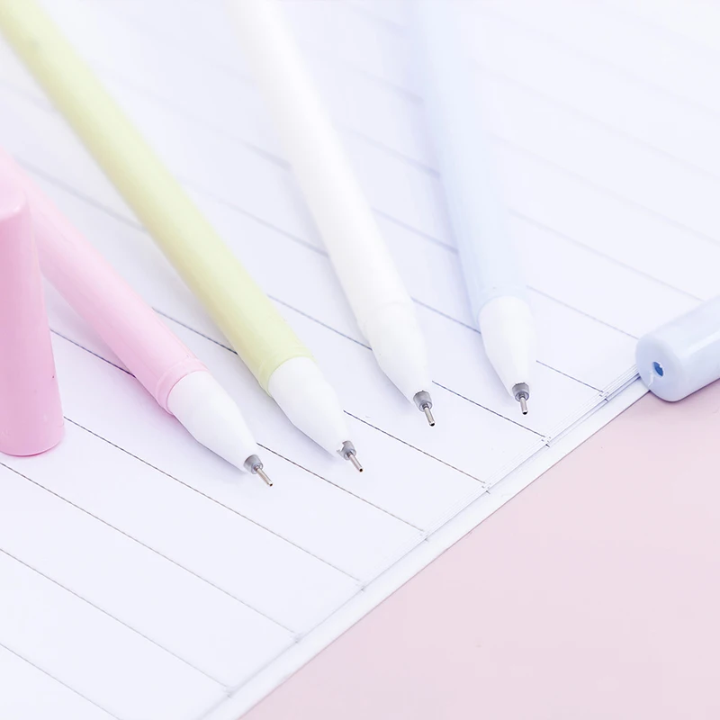 3pcs/box cartoon cute ball pen 0.5mm black gel pen stationery set image 3