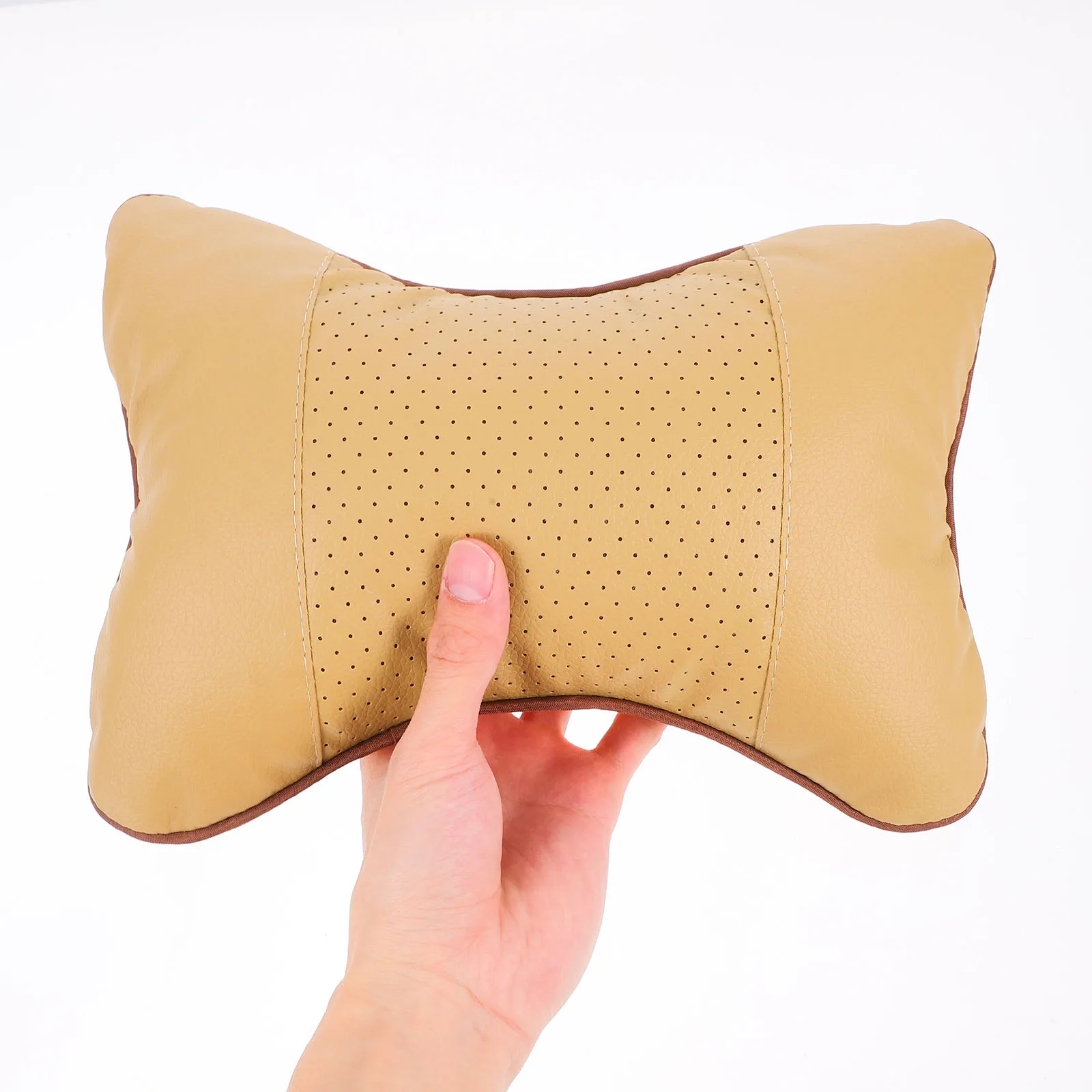 

2Pcs Neck Pillow Car Support Cushion Headrest Travel Cervical Office Chair Experience Practical Durability
