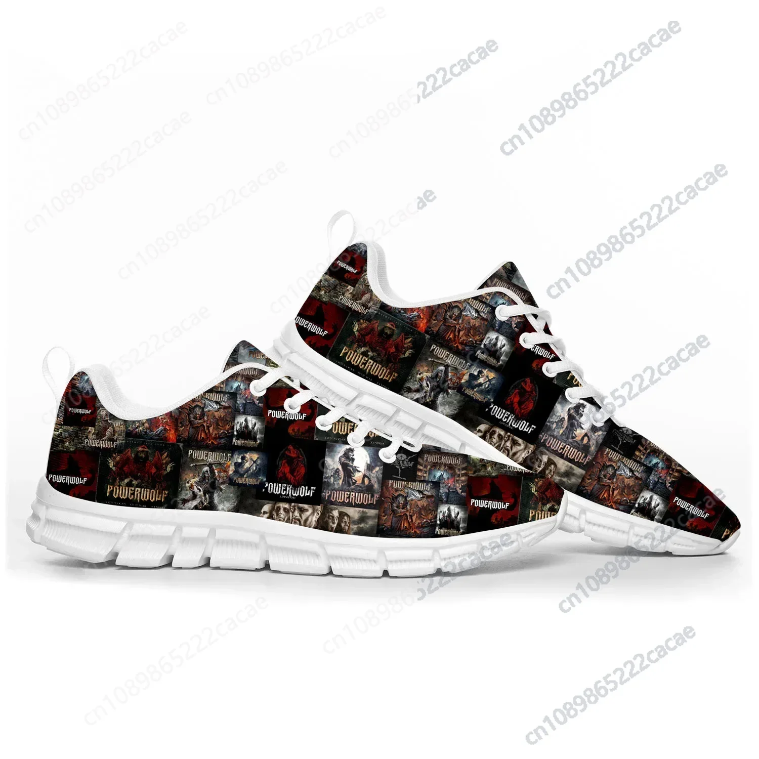 

Power Metal Powerwolf Rock Band Sports Shoes Mens Womens Teenager Kids Children Sneakers Custom High Quality Couple Shoes White