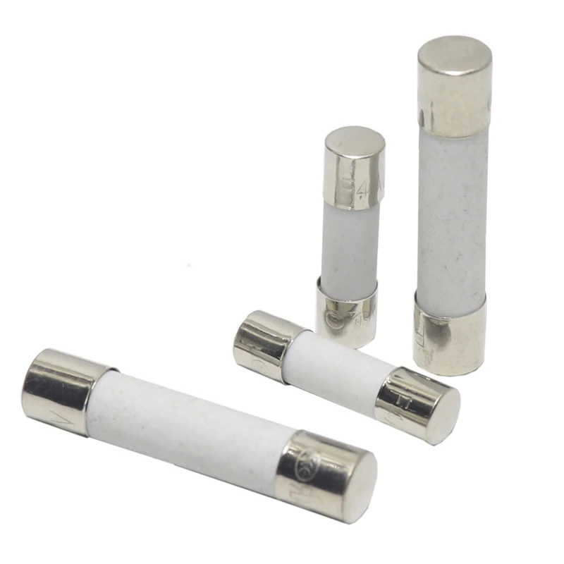 【10PCS】5*20mm ceramic fuse tubes 6*30 250V fast-break F0.5A/1A/2A/3A/5A/8A/10A/15A