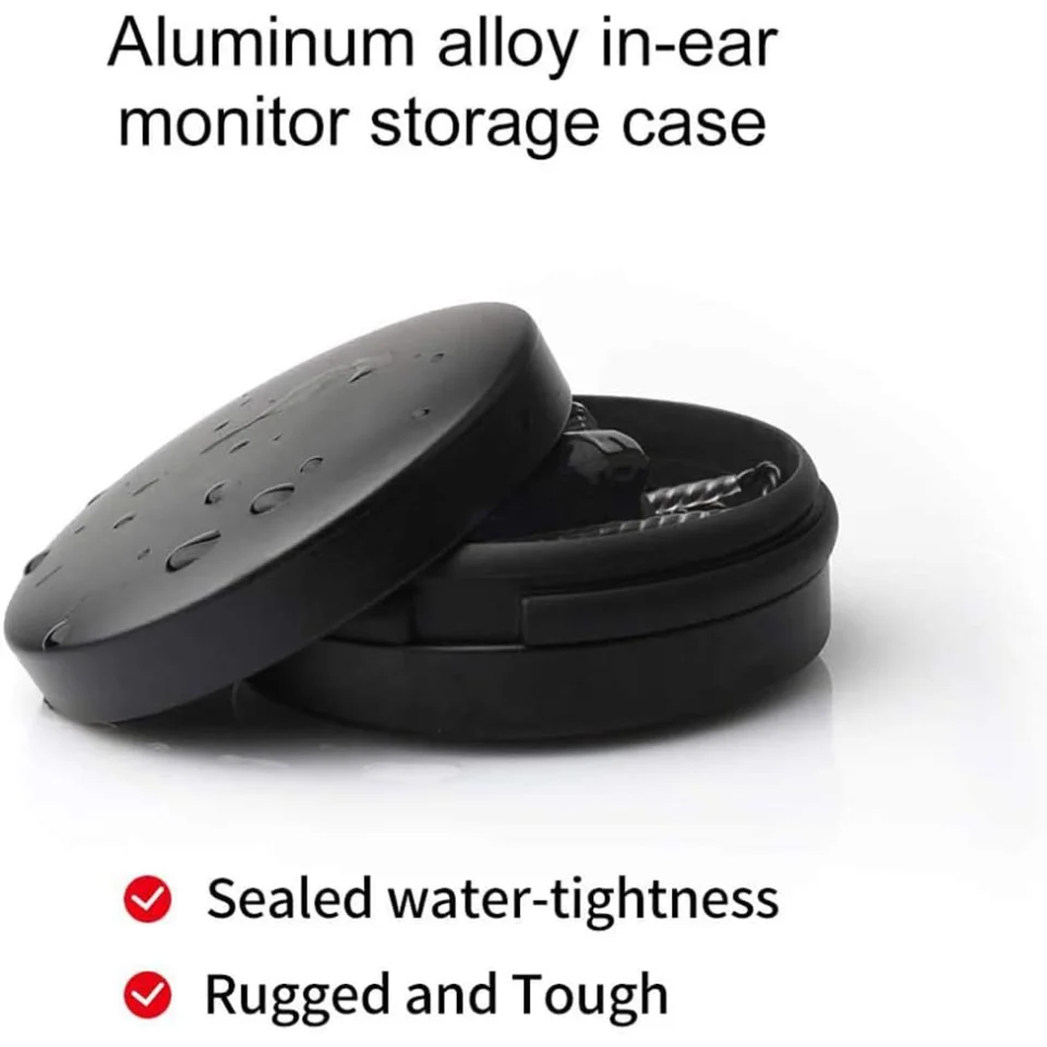 Universal Ohrhörer Fall Lagerung Harte Kopfhörer Fall Schützende Wasserdichte Aluminium Legierung Gehäuse für TRN V80 V10 V20 V60 V90 KZ – Detail 2