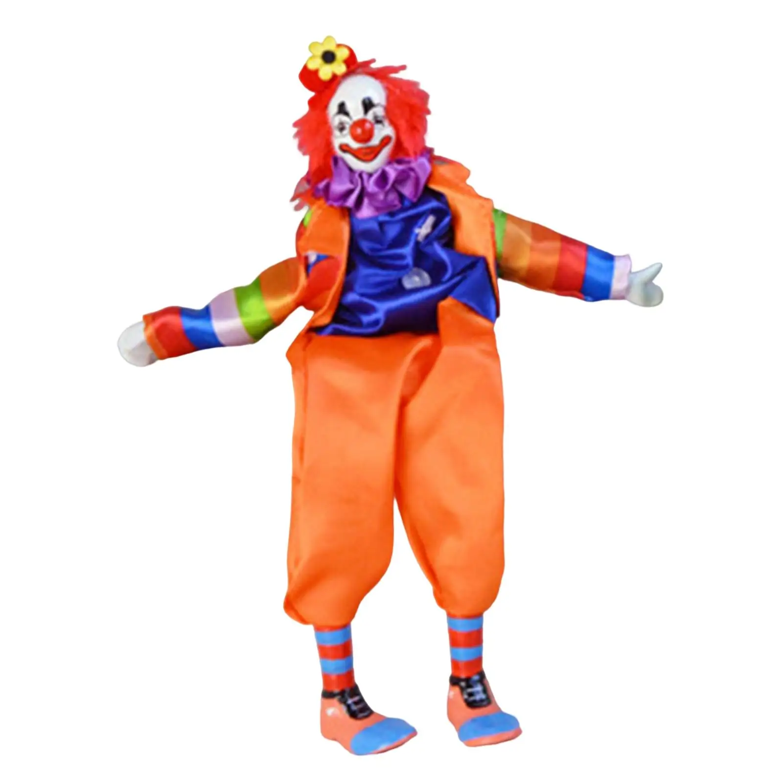 

Изящная фарфоровая кукла-клоун для декора стола, подарок, модель клоуна из фарфора, игрушка-кукла для творчества