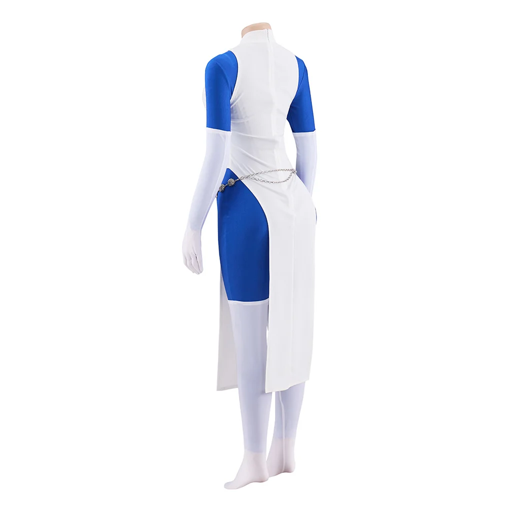 Movie Cosplay Mystique Cosplay Costume Spandex Bodysuit With White Dress Adult Women Halloween Mystique Sexy Fighting Set view 3
